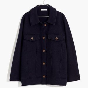 NWT Madewell Boiled Wool Bridgman Sweater Jacket